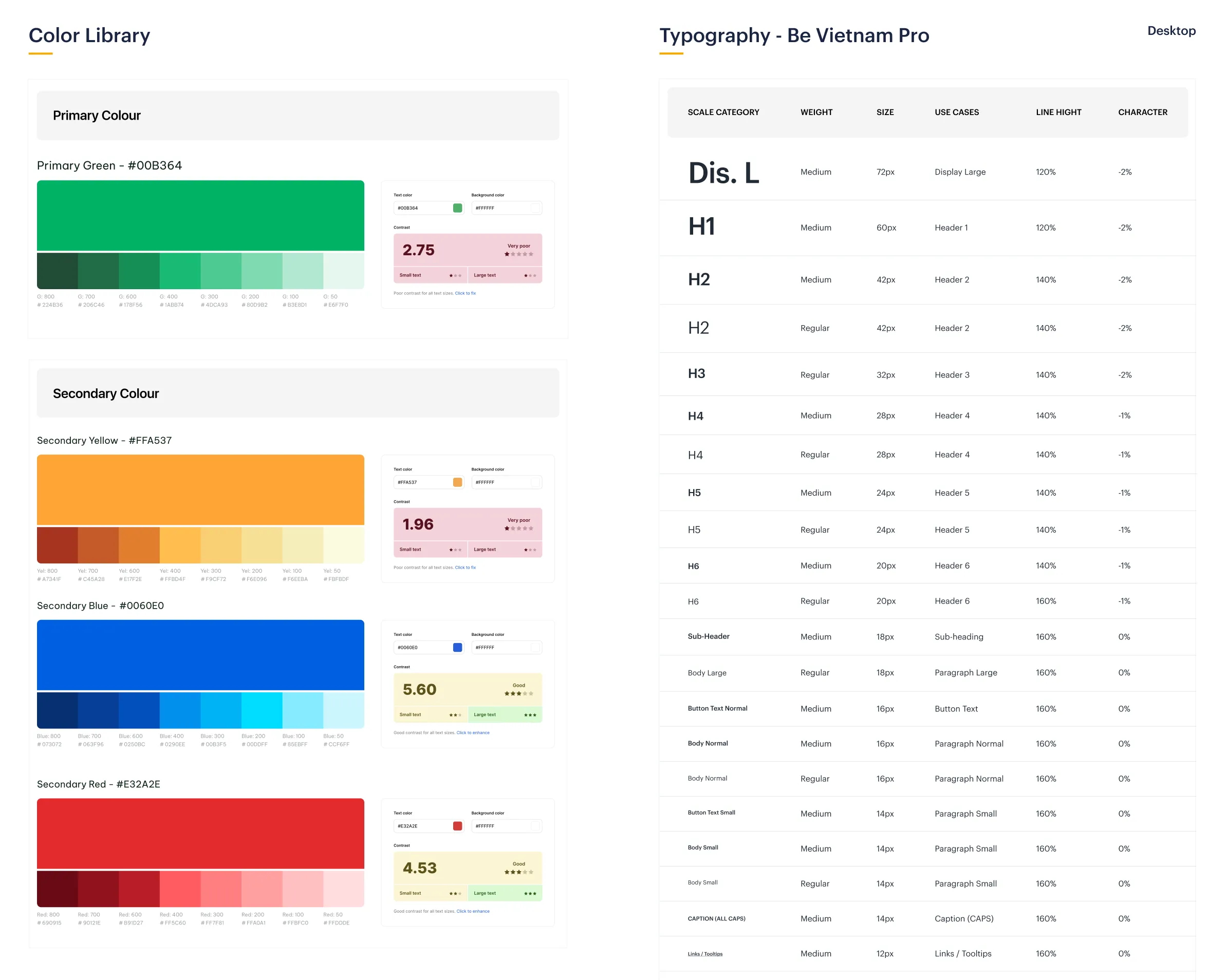 Color – Typography Library