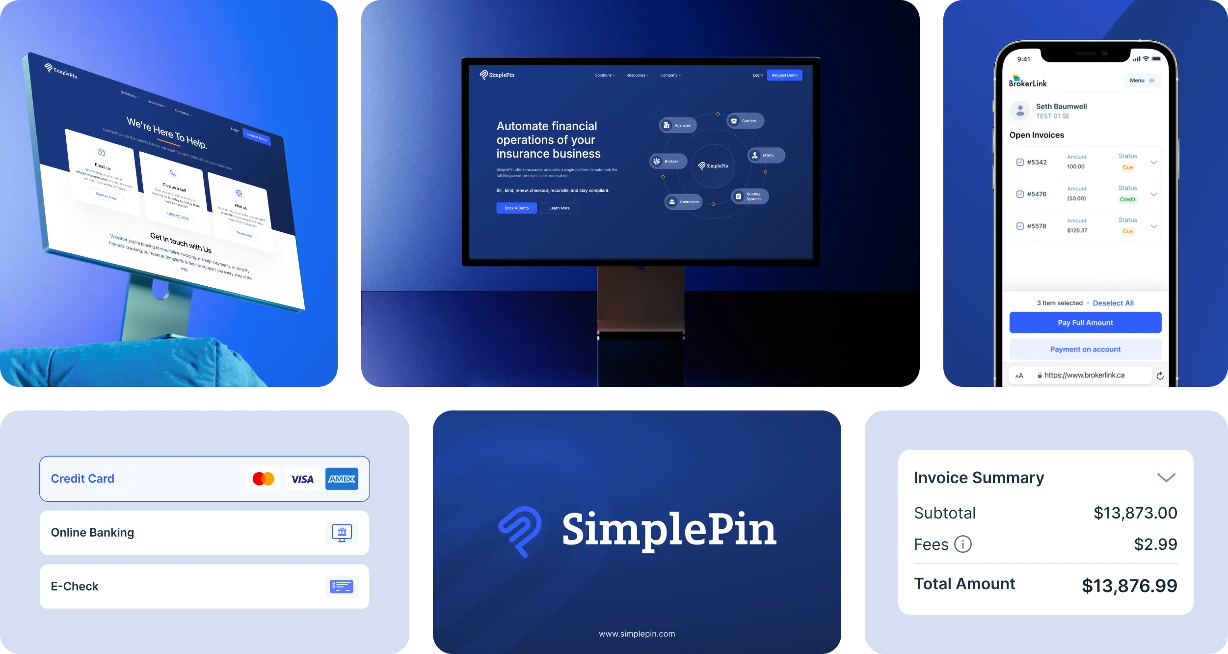 Simplepin bentro card